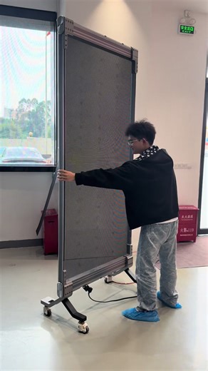 LED holographic screen, with a transparency rate of up to 95%#ledholodisplay #ledtransparentscreen