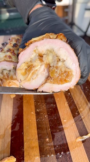 70K views · 96 reactions | Level up your pork loin by stuffing it with onions and cheese. Cooking the onions is the longest part of this cook and the rest comes together pretty quickly. Full recipe is on my site. #porkloin #dinner #grill #grillinwithdad #tasty #homecooking #dinnerideas #foodie #grilledpork #eeeeats #nomnom | Grilling with dad | Facebook