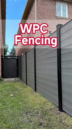 Eco-friendly and practical fence#WPC#B2B #glueless