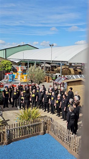 Singing for us now in the sunshine, the wonderful Rock Choir 😍 | Baytree Garden Centre