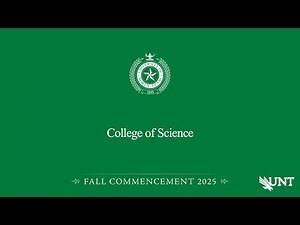 Science | UNT Commencement Fall 2025