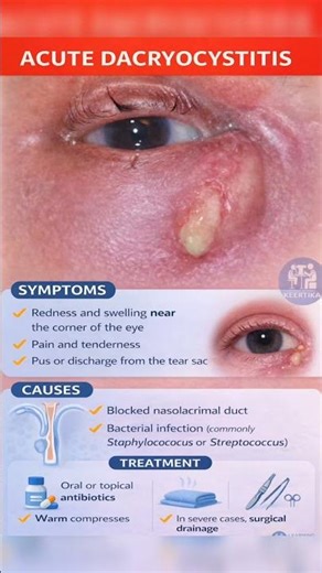 Dacryocystitis #ophthalmology #eyes #optometry