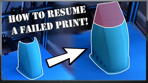 How to Resume an Unfinished/Failed 3D Print!