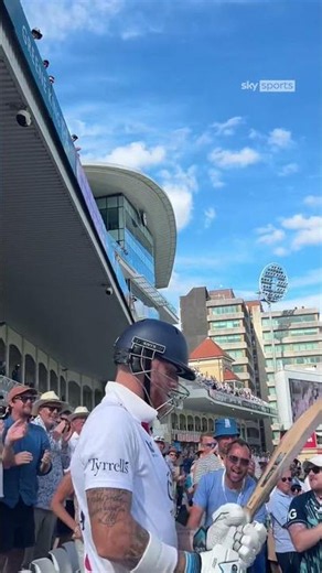 Ben Stokes walks out to open the batting in his final innings in international cricket ❤️