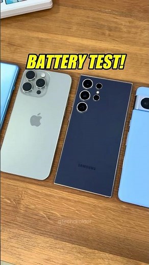 iPhone vs Android - Battery Test! 😳