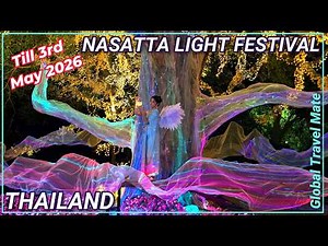 NEW Nasatta Light Festival 2025 Ratchaburi 🇹🇭 Thailand