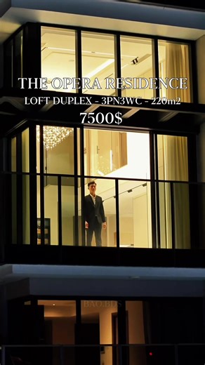 Cho thuê Loft House The Opera Residence với tầm view trọn Quận 1. Thiết kế 3PN diện tích 220m2 #typ #foryou #penthouse #canhocaocap #theoperaresidence