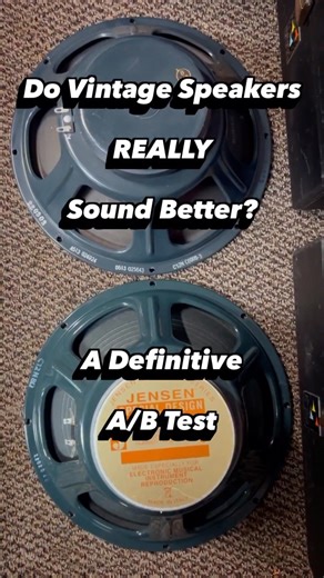 SWELL Amplification on Instagram: "It’s Science! 1963 Jensen C12N vs. 2020 Jensen C12N. A Definitive A/B Comparison Test. Can you hear the difference? #GuitarSpeakers #VintageGear #ToneTest #SpeakerRing"