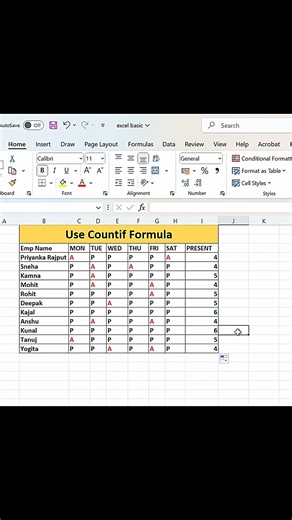 HOW TO USE COUNTIF FUNCTION IN EXCEL 📈🎯🤯 #excel #excelfunction #exceltips #exceltutorial #viral