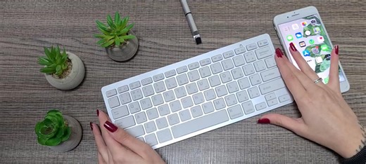 Como conectar um teclado bluetooth no celular notebook ou tablet