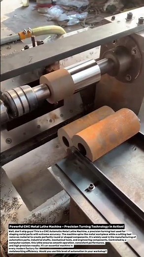 Powerful CNC Metal Lathe Machine – Precision Turning Technology in Action!.