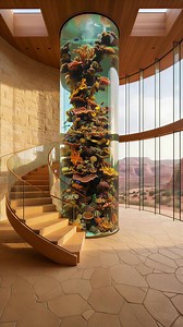 35K views · 664 reactions | Epic Central Aquarium Build in Organic Modern Home! #aquarium #luxury #design | Vu Tips & Tricks | Facebook