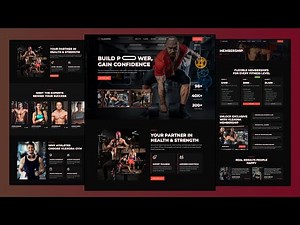 Responsive Gym Website Design Tutorial | HTML CSS JavaScript Frontend Project