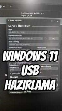 How to create a Windows 11 USB flash drive.
