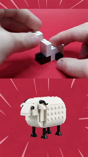 🐑 LEGO Ideas Sheep Tutorial #lego #sheep #animal #tutorial #ideas