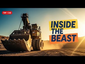 Massive Hydraulic Mining Shovel Explained | Top View, Cab Tour & Undercarriage (Cat 6015B Inspired)