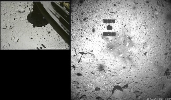 Footage Of Hayabusa2 Spacecraft Touchdown On Asteroid Ryugu