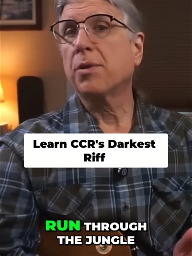 Run Through the Jungle guitar riff lesson - CCR dark swamp riff