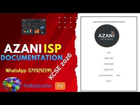 AZANI INTERNET SERVICE PROVIDER FULL DOCUMENTATION IN 40 MINUTES