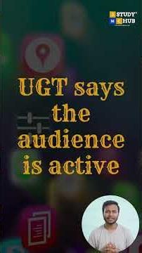 PYQ L6.2 | Uses and Gratifications Theory | Previous Year Question Explained | UGC-NET Mass Comm.