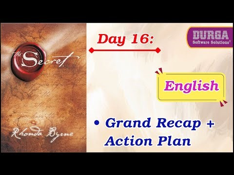 Day 16 – Grand Recap & Action Plan | Apply The Secret to Transform Your Life | Durga Sir
