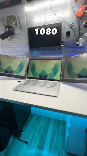 KYY triple monitor setup #portablemonitor