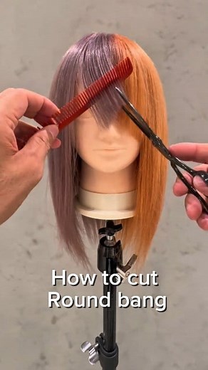 11K views · 43 reactions | How to cut round bang ‍♀️❤️ #reelsvideoシ #barberlife | ALOT MAHAY | Facebook