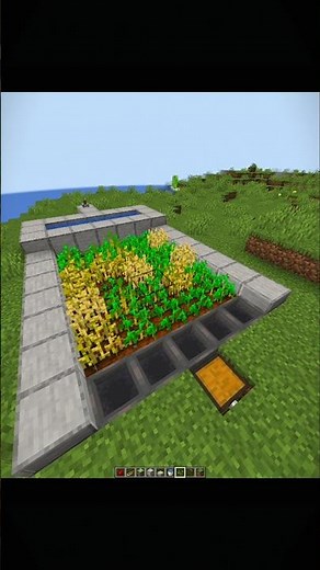 Minecraft Automatic Easy Crop Farm Build Moment 🌾🤯