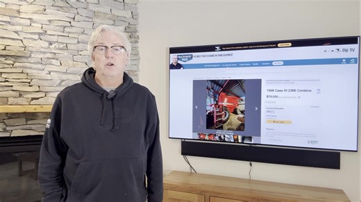 Very cool....Barn Find 1998 CaseIH 2366 combine with only 732 sep. hours, 1 owner, cab still smells Like New, still red paint on the chains - For Sale in Courtland, VA. Richard Kitchen tells us the unique story on this 2366 in the video. Here's link to the 2366 for sale: www.machinerypete.com/details/combines/1998/case-ih/2366/21933688 | Machinery Pete