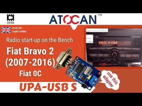 Fiat Bravo 2 Fiat 0C - Radio start-up on the Bench by UPA USB-S