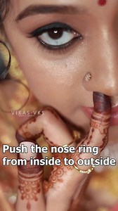 457K views · 3.3K reactions | Easy way to clean nose piercing ( Mookuthi) after makeup.Kerala Makeup and Beuauty tips. #bridesofindia #kerala #Makeupartist | Vikas VKS Make-up Artist | Facebook