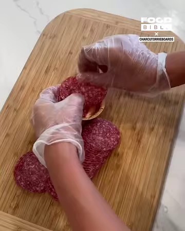324K views · 1K reactions | How to fold cold meats for a charcuterie board 數 | FOODbible | Facebook