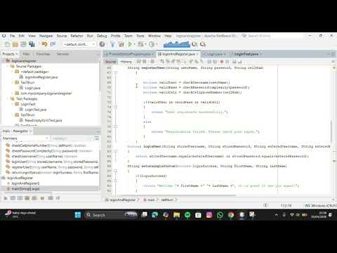 Login and Register via Java Netbeans