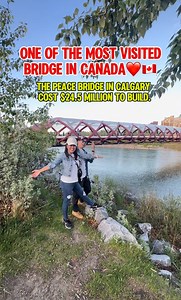 Peace Bridge is a bridge that accommodates people walking and cycling across the Bow River in Calgary, Alberta, Canada. #peacebridge #fypシ #fbpost2025シ #facebookreel #explore #bowriver #ilog | HerChelle Vlogs