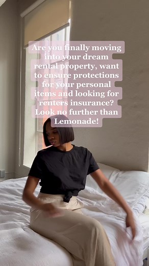 #ad for all my besties who live in apts make sure your valued items are protected! get affordable renters insurance from just $5/mo at lemonade.com