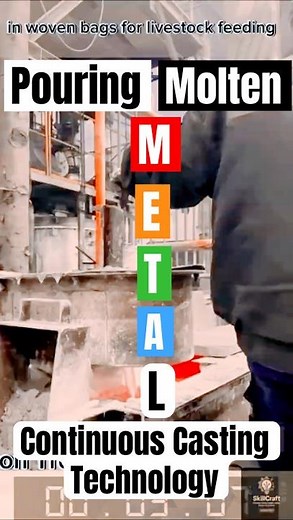 Pouring Molten Metal into Long Ingot Mold Using Continuous Casting Technology