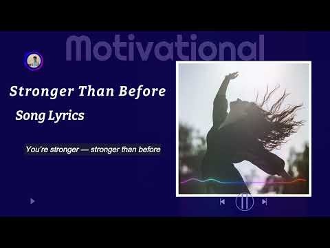 Stronger Than Before 🎵 | Powerful Motivational Song + Lyrics