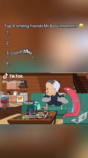 Top 4 Mr Boss moments 😂 #smilingfriends #adultswim #charlieandpim #mrboss
