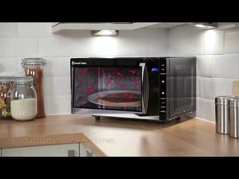 Russell Hobbs RHFM2363B 23L Flatbed Digital 800w Solo Microwave Black