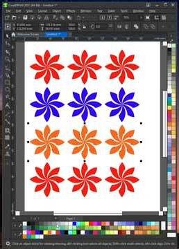 CorelDRAW Flower Design Step by Step | Beautiful Pattern Design