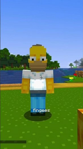 I added the Simpsons to #minecraft #cursedminecraft #minecraftmemes