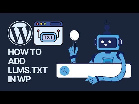 How to Add llms.txt in WordPress for FREE (Welcome Mat for AI Bots) 🤖✅