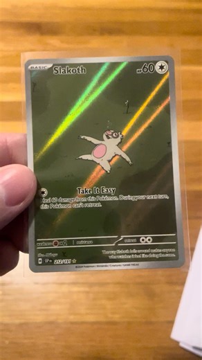 Slakoth Full Art Rare Pokemon Card!