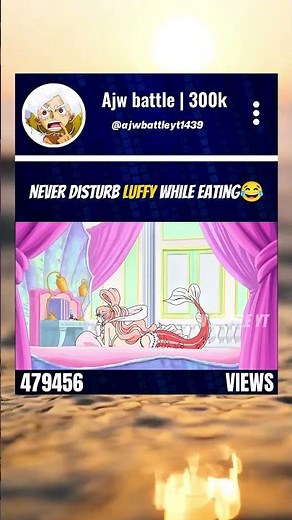 Never Disturb Luffy While Eating😂 #onepiece #luffy #shirahoshi