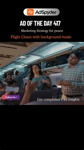 #adoftheday 417 Spotify uses storytelling to position music as a powerful emotional companion, transforming everyday moments like #travel into a deeply personal experience. The campaign blends cinematic visuals with sound-led emotion to reinforce Spotify’s core promise—music that moves with you, wherever you go. By focusing on mood, movement, and immersion rather than features, the ad strengthens brand love and recall while subtly highlighting personalized listening. #adspyder | AdSpyder