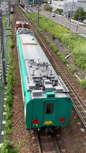 パンタ搭載改造後のマヤ35形の屋根上機器 #jr北海道 #マヤ35 #苗穂工場