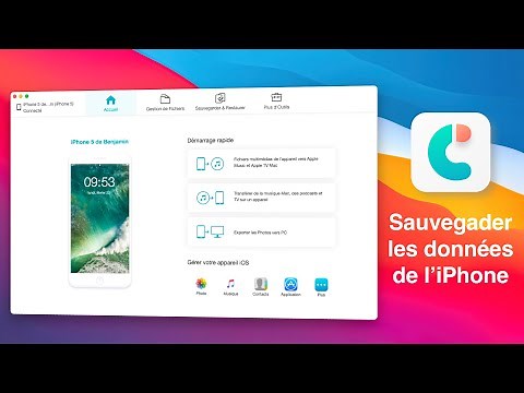 iCareFone : Sauvegarder toutes les données de l'iPhone facilement (Messages, Contacts, Musiques...)