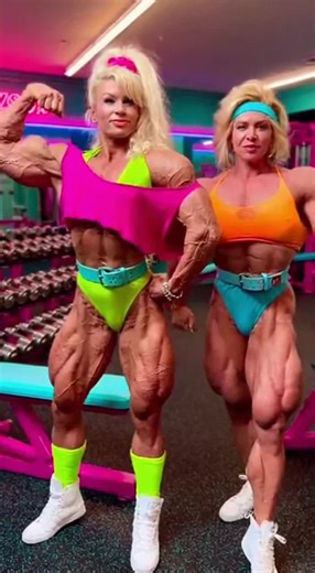 Flashback Friday.. How about some 80s retro muscle girls? #fbb #girlswholift #musclegirl #bodybuilder #strongirl