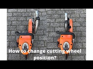 Changing the cutting disc side from the outside to the inside.2/2