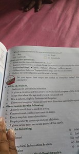 1. Which essential feature of a map minimizes distortion?   i)... | Filo